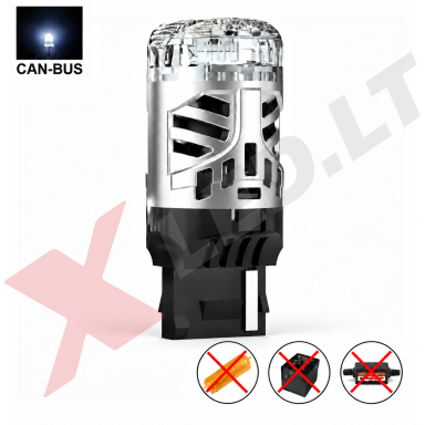 XLED W21W - 7440 SUPER LASER +800% X-TREME CAN-BUS LED lemputė į atbulinį ir DRL žibintą balta 6000K XLED W21W - 7440 SUPER LASER +800% X-TREME CAN-BUS LED lemputė į atbulinį ir DRL žibintą balta 6000K