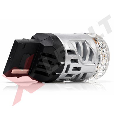 XLED W21W - 7440 SUPER LASER +800% X-TREME CAN-BUS LED lemputė į atbulinį ir DRL žibintą balta 6000K 6