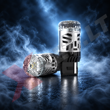 XLED W21W - 7440 SUPER LASER +800% X-TREME CAN-BUS LED lemputė į atbulinį ir DRL žibintą balta 6000K 2