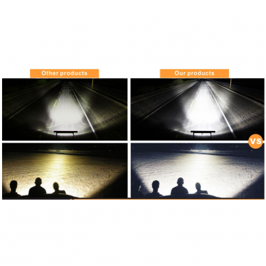 XLED 288W lenktas LED BAR žibintas šoninio tvirtinimo COMBO 126cm 13 XLED 288W lenktas LED BAR žibintas šoninio tvirtinimo COMBO 126cm 13