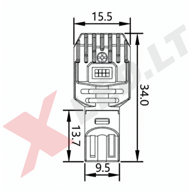 XLED +800% 1600LM CAN-BUS W16W 921 - T15 ZES 12 SMD LED 6000k balta lemputė į atbulinį žibintą 9 XLED +800% 1600LM CAN-BUS W16W 921 - T15 ZES 12 SMD LED 6000k balta lemputė į atbulinį žibintą 9