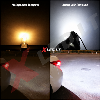 XLED +800% 1600LM CAN-BUS W16W 921 - T15 ZES 12 SMD LED 6000k balta lemputė į atbulinį žibintą 8 XLED +800% 1600LM CAN-BUS W16W 921 - T15 ZES 12 SMD LED 6000k balta lemputė į atbulinį žibintą 8