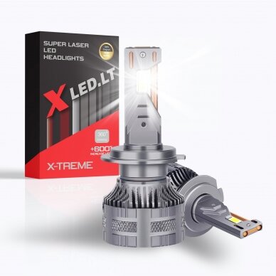 XLED HB4 / 9006 SUPER LASER +600% X-TREME CAN-BUS LED sistema 12V-24V 2x13000LM 5