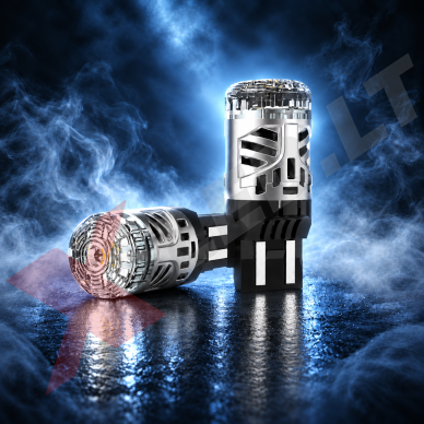 XLED W21/5W - 7443 SUPER LASER +800% X-TREME CAN-BUS LED lemputė į dienos DRL žibintą balta 6000K 2 XLED W21/5W - 7443 SUPER LASER +800% X-TREME CAN-BUS LED lemputė į dienos DRL žibintą balta 6000K 2