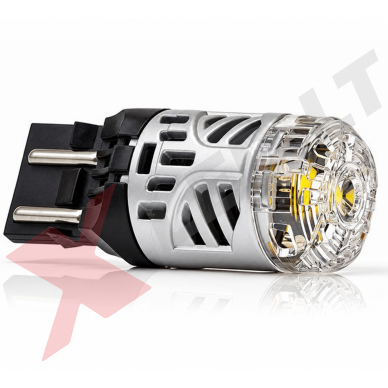 XLED W21/5W - 7443 SUPER LASER +800% X-TREME CAN-BUS LED lemputė į dienos DRL žibintą balta 6000K 5