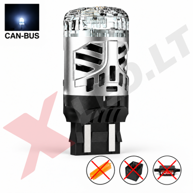 XLED W21/5W - 7443 SUPER LASER +800% X-TREME CAN-BUS LED lemputė į dienos DRL žibintą balta 6000K XLED W21/5W - 7443 SUPER LASER +800% X-TREME CAN-BUS LED lemputė į dienos DRL žibintą balta 6000K