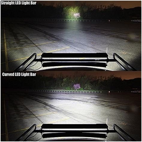 XLED 120W lenktas LED BAR žibintas šoninio tvirtinimo COMBO 56cm 12
