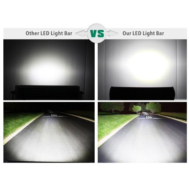 XLED 72W LED BAR žibintas apatinio tvirtinimo COMBO 30cm 8 XLED 72W LED BAR žibintas apatinio tvirtinimo COMBO 30cm 8