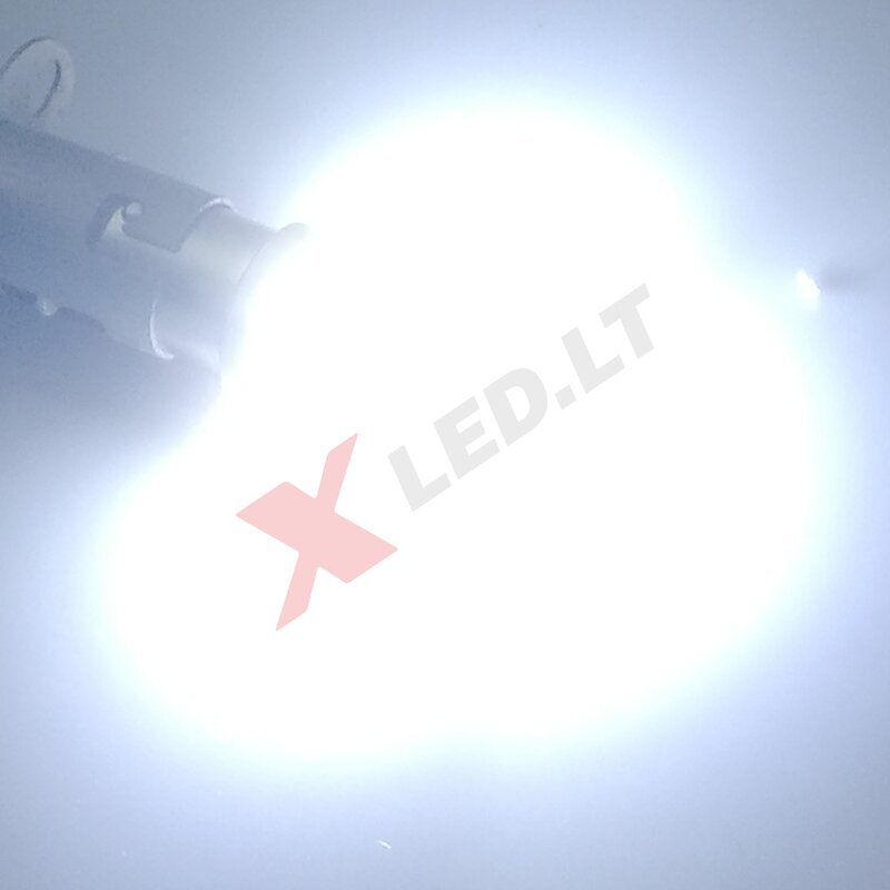 XLED P21W - BA15S SUPER LASER +800% X-TREME CAN-BUS LED lemputė į atbulinį ir DRL žibintą balta 6000K 14