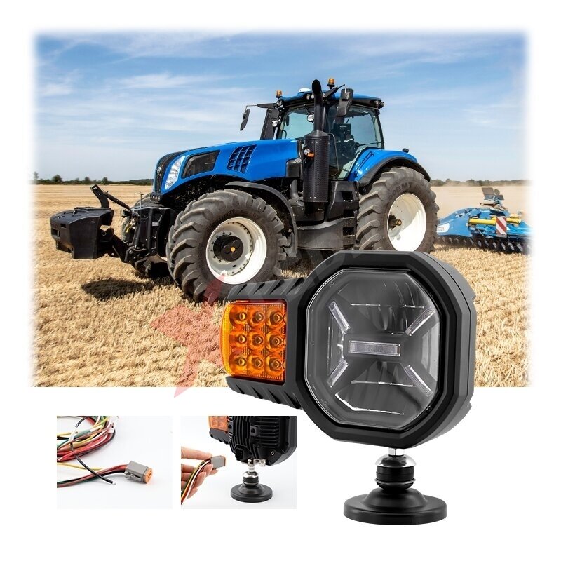 XLED priekinis sertifikuotas žibintas LED x 4 funkcijų 9-32V - kairė 17