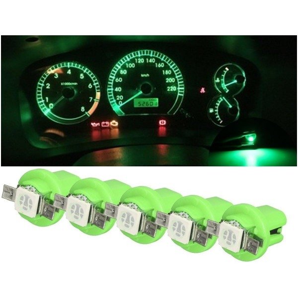 Žalia led B8.5D 1led smd spidometro, prietaisų skydelio lemputė 1 Žalia led B8.5D 1led smd spidometro, prietaisų skydelio lemputė 1