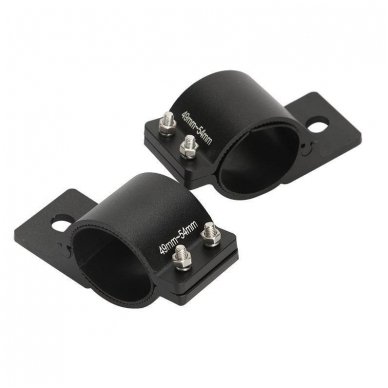 Žibintų tvirtinimo ant 49-54mm vamzdžio laikiklių komplektas 2vnt. 2 Žibintų tvirtinimo ant 49-54mm vamzdžio laikiklių komplektas 2vnt. 2